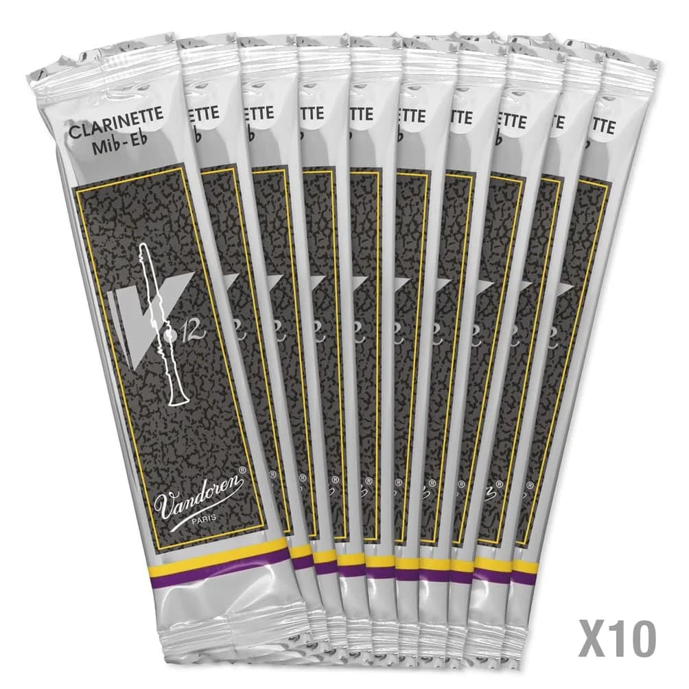 Vandoren V.12 Eb Clarinet Reeds Strength 3.5 (Box of 10) | Rich Sound & Long-Lasting - view 3