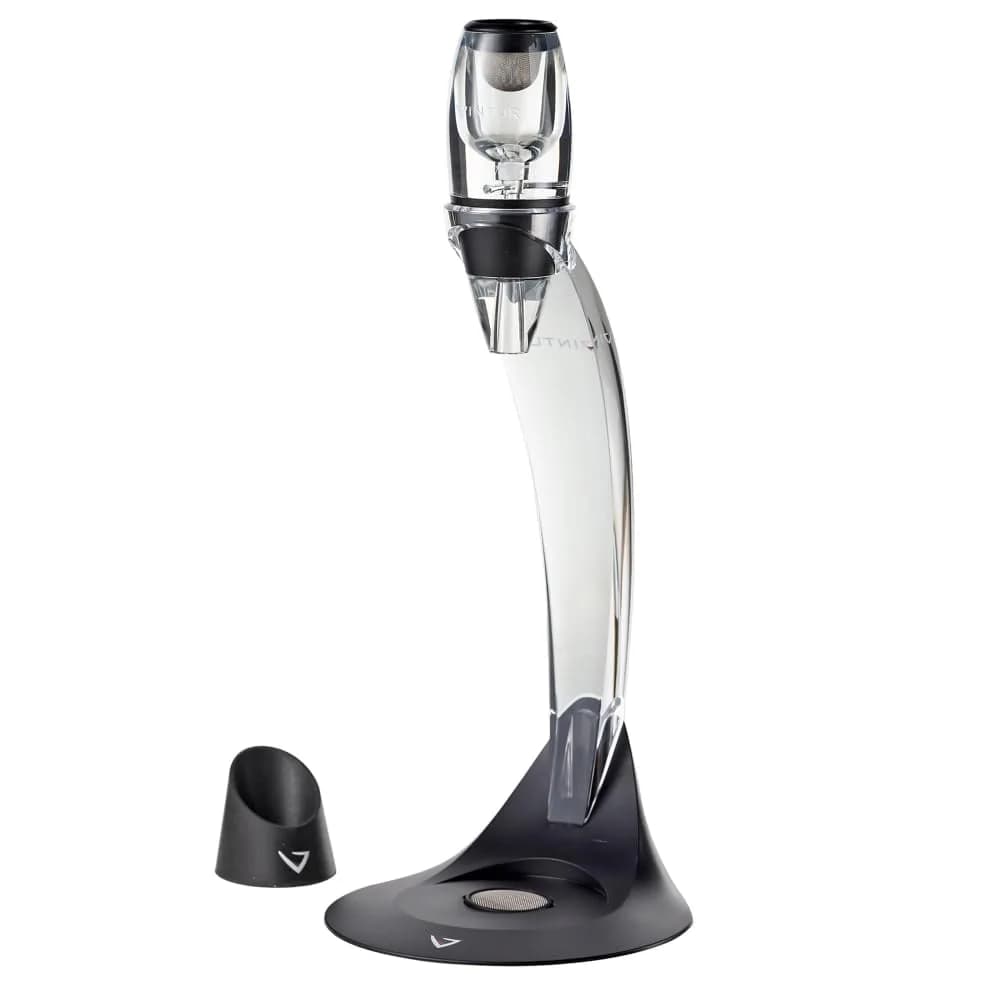 Vinturi Red Wine Aerator Deluxe Essential Set | Enhances Flavors & Smoother Finish (70-120 chars) — Black