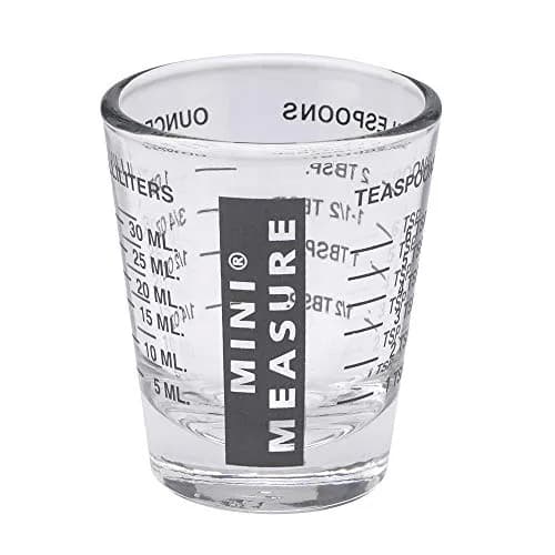 Kolder Mini Measure Heavy Glass 20-Measurement Shot Glass | Precise Liquid & Dry Measuring thumbnail 1