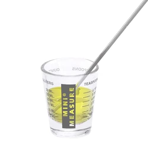 Kolder Mini Measure Heavy Glass 20-Measurement Shot Glass | Precise Liquid & Dry Measuring thumbnail 5