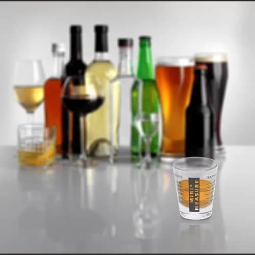 Kolder Mini Measure Heavy Glass 20-Measurement Shot Glass | Precise Liquid & Dry Measuring thumbnail 6