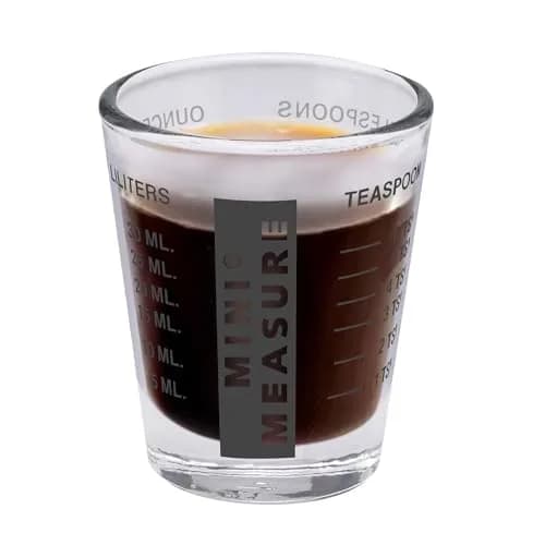 Kolder Mini Measure Heavy Glass 20-Measurement Shot Glass | Precise Liquid & Dry Measuring thumbnail 3
