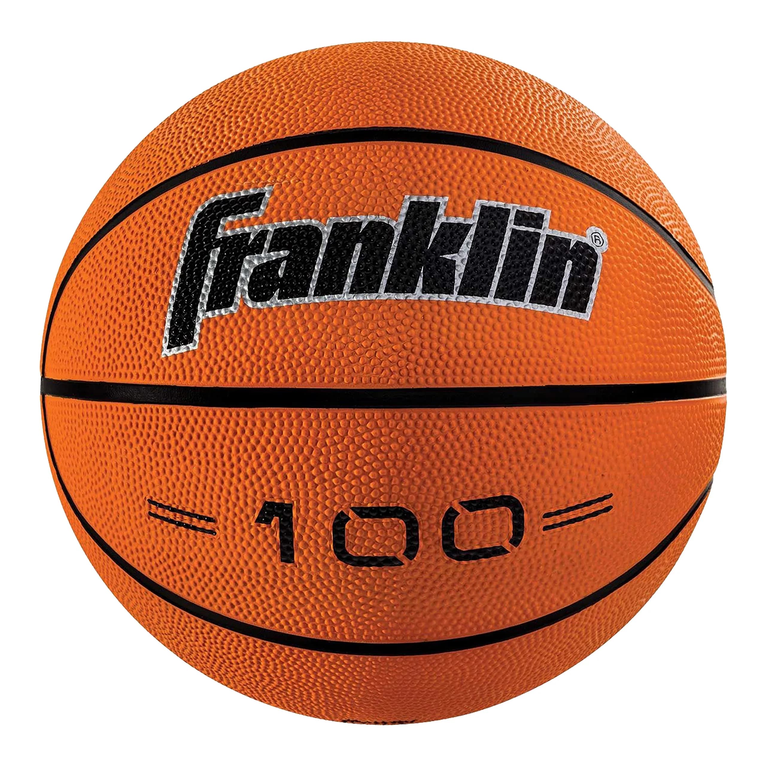 Franklin Sports Grip-Rite 100 Basketball Size 6 (28.5") | Official Women's & Youth Indoor/Outdoor Rubber Ball