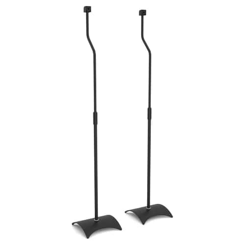 AVF Adjustable Steel Speaker Floor Stands Pair | 31.75-42.2 Inch Height, 11 lbs Capacity, Black thumbnail 1