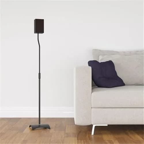 AVF Adjustable Steel Speaker Floor Stands Pair | 31.75-42.2 Inch Height, 11 lbs Capacity, Black thumbnail 6