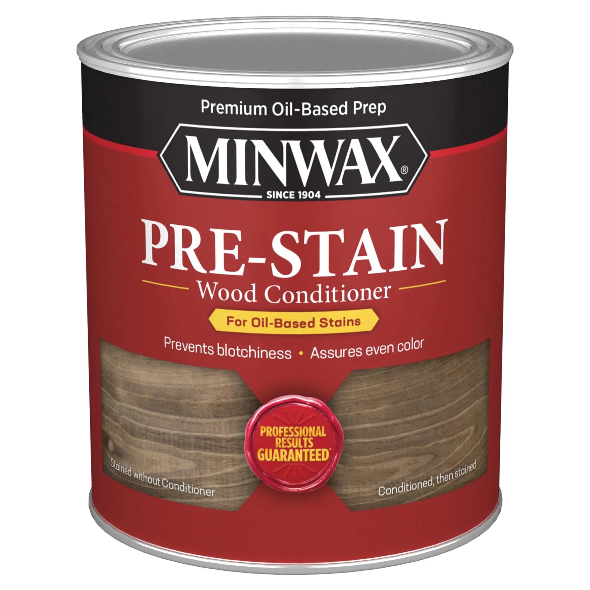Minwax Clear Pre-Stain Wood Conditioner 946ml (1 Quart) | Even Stain Penetration for All Woods - main product image