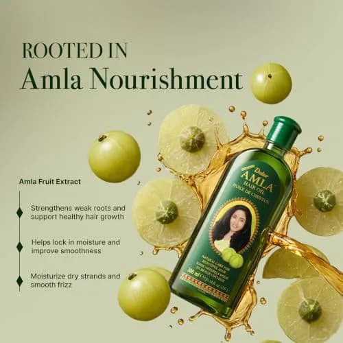 Dabur Amla Hair Oil – Nourishing Herbal Oil with Pure Amla & Botanical Extracts for Healthy, Moisturized Scalp, Strong, Shiny Hair – Ayurvedic Strengthen Roots for Men & Women – 500 ml (Pack of 3) thumbnail 3