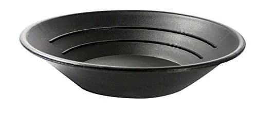 SE 10” Black Plastic Gold Pan with Riffles | Lightweight Prospecting Tool thumbnail 4