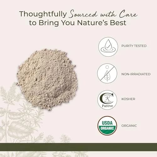 Starwest Botanicals Organic Slippery Elm Bark Powder 113g (4 oz) | USDA Organic, Non-GMO, Kosher Certified thumbnail 4