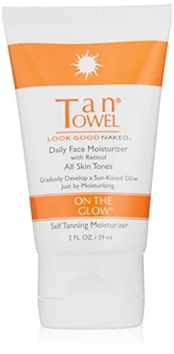 Tan Towel On The Glow Daily Face Moisturizer with Retinol 59ml (2 Fl Oz) | Subtle Sun-Kissed Glow thumbnail 1