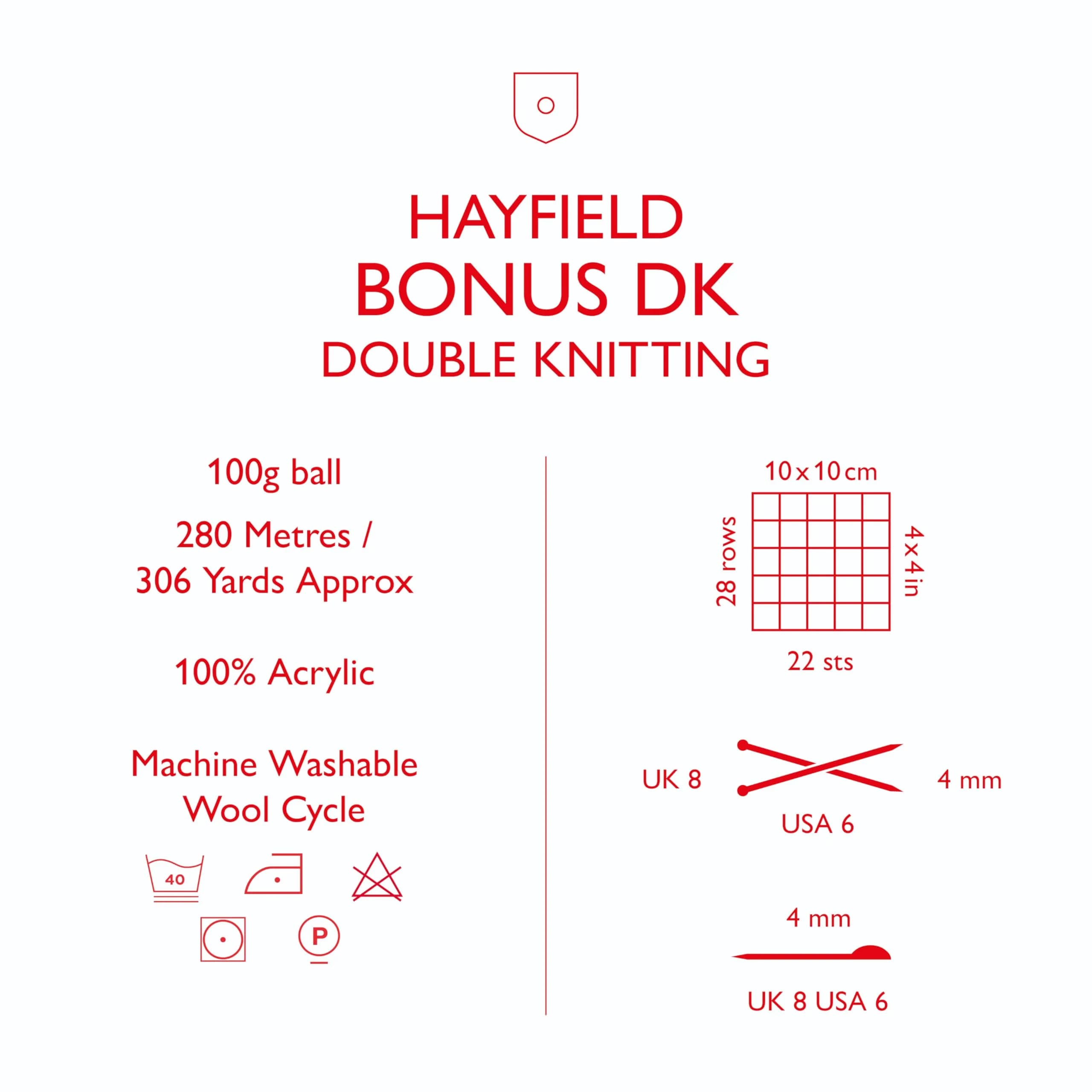 Sirdar Hayfield Bonus DK Yarn - Sunflower (978) - 100g | Soft Acrylic for Knitting & Crochet - view 6