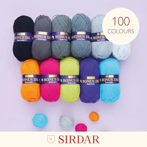 Sirdar Hayfield Bonus DK Yarn - Sunflower (978) - 100g | Soft Acrylic for Knitting & Crochet thumbnail 3