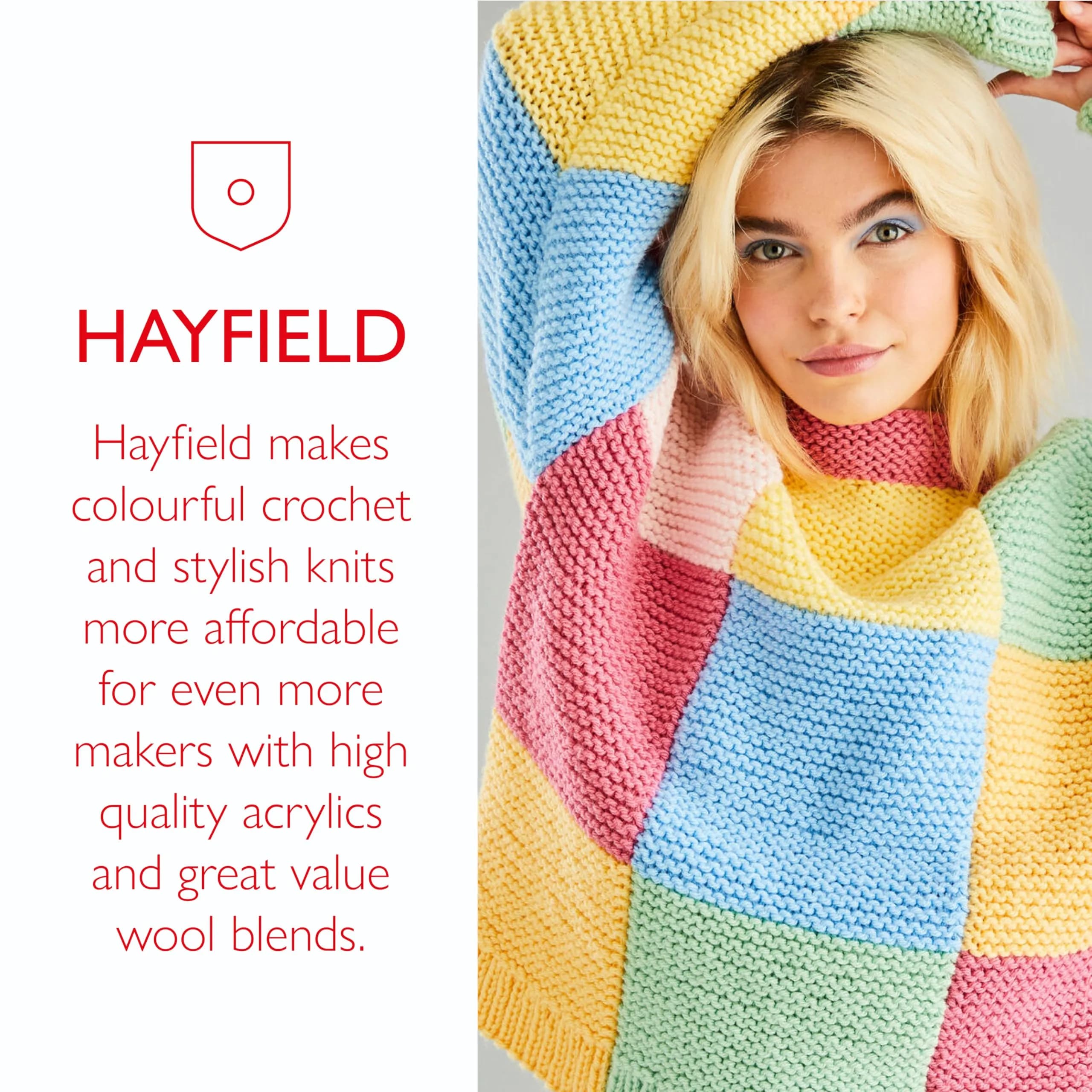 Sirdar Hayfield Bonus DK Yarn Bright Orange 100g | 100% Acrylic for Knitting & Crochet - view 5