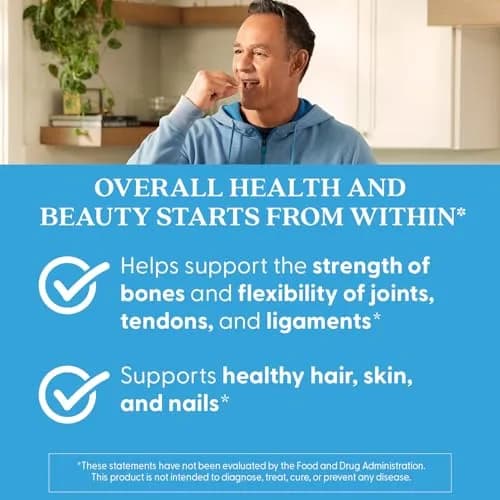 Doctor's Best Collagen Peptides Types 1 & 3 Supplement 180 Tablets | Supports Hair, Skin, Nails & Joints thumbnail 3