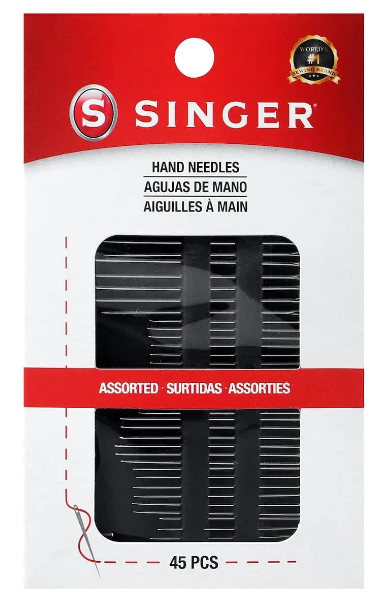 SINGER Assorted Hand Needles - 45 Count | Betweens, Chenille, Darners, Embroidery, Sharps & Tapestry Needles - main product image