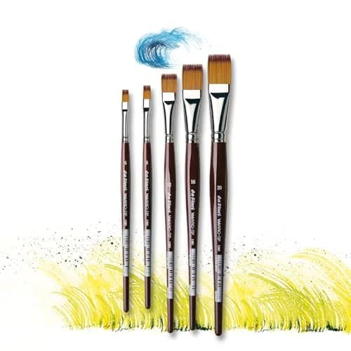 da Vinci Watercolor Series VarioTip Paint Brush, Flat Synthetic, Size 12 (1381-12) | Special Effects Brush for Artists thumbnail 6