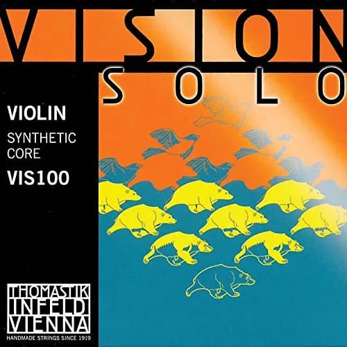 Thomastik Vision Solo Violin String Set 4/4 Medium Gauge | Rich, Versatile, Clear, and Projecting Sound thumbnail 1