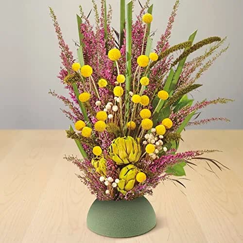 FloraCraft Floral Desert DryFōM Half Ball 10 cm x 20 cm (3.8 Inch x 7.8 Inch) | Lightweight Foam for Dried & Silk Flowers thumbnail 5