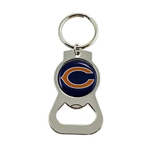 Aminco NFL Chicago Bears Bottle Opener Keychain 3.5 inches (8.89 cm) | Officially Licensed Fan Gear thumbnail 1