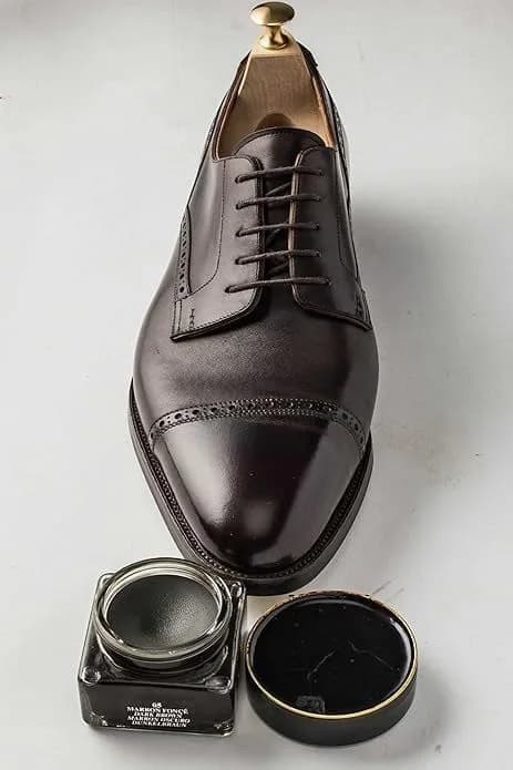 SAPHIR NOIR Natural Cream Shoe Polish 75ml (2.5 Fl Oz) | Medaille d'Or Leather Conditioner for Boots, Handbags thumbnail 3
