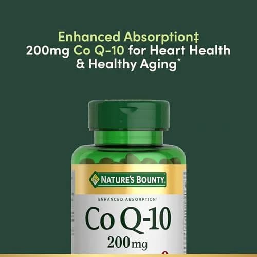 Nature's Bounty CoQ10 200mg Softgels (80 Count) | Supports Heart Health & Cellular Energy thumbnail 3