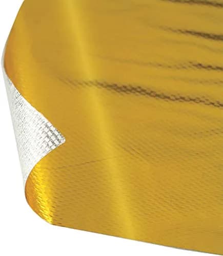 Design Engineering Reflect-A-Gold High Temp Adhesive Sheet 12" x 12" | Heat Reflective, Up to 850°F, Lightweight & Easy to Apply thumbnail 1