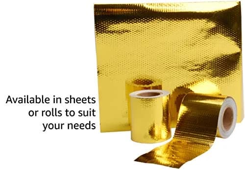 Design Engineering Reflect-A-Gold High Temp Adhesive Sheet 12" x 12" | Heat Reflective, Up to 850°F, Lightweight & Easy to Apply thumbnail 4