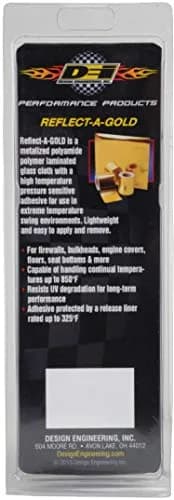 Design Engineering Reflect-A-Gold High Temp Adhesive Sheet 12" x 12" | Heat Reflective, Up to 850°F, Lightweight & Easy to Apply thumbnail 7