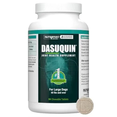 Nutramax Dasuquin Joint Health Supplement Large Dogs Chew Tablets 84 Count (2.3 kg / 5 lb) | Vet-Recommended Canine Mobility Support thumbnail 1