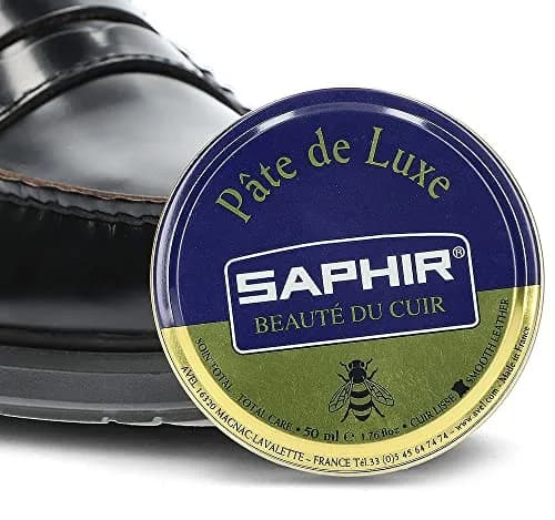 Saphir Pâté De Luxe Wax Shoe Polish 50ml (1.69 Fl Oz) Neutral | Superior Shine & Protection for Smooth Leather thumbnail 3