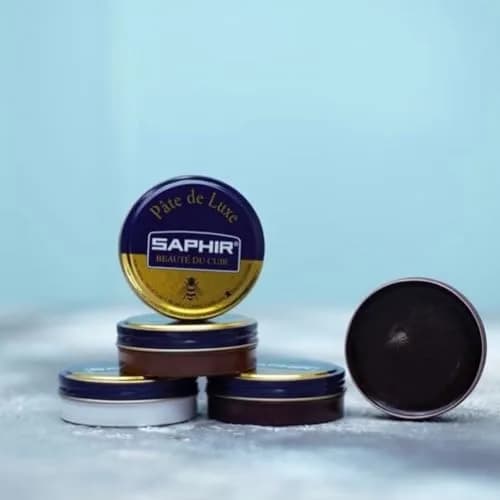 SAPHIR Pate De Luxe Natural Wax Shoe Polish 50ml (1.7 Fl Oz) | Professional Grade Mirror Shine thumbnail 4
