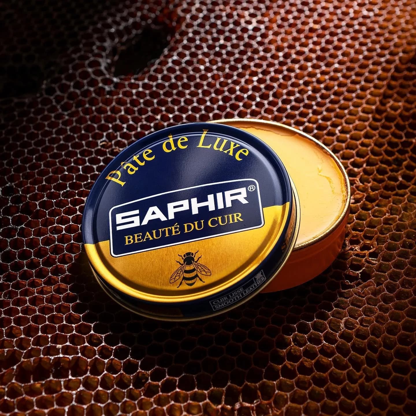 SAPHIR Pate De Luxe Natural Wax Shoe Polish 50ml (1.7 Fl Oz) | Professional Grade Mirror Shine - view 2