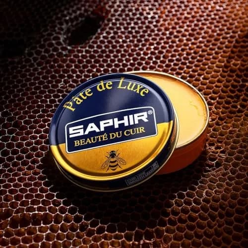 SAPHIR Pate De Luxe Natural Wax Shoe Polish 50ml (1.7 Fl Oz) | Professional Grade Mirror Shine thumbnail 2