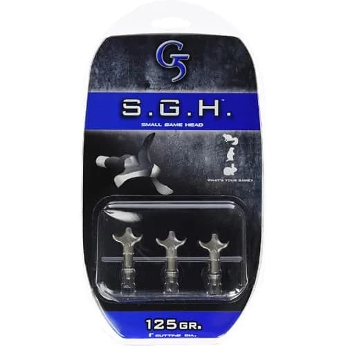 G5 Outdoors Small Game Head 125 gr. | 3 Blade Stainless Steel Broadhead for Small Game thumbnail 3