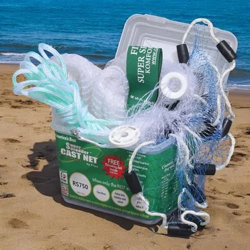 Fitec RS750 Super Spreader Cast Net 3/8" Mesh | Light & Versatile for Fresh & Saltwater (70-120 chars) thumbnail 7