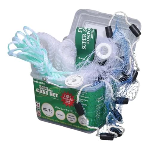 Fitec RS750 Super Spreader Cast Net 3/8" Mesh | Light & Versatile for Fresh & Saltwater (70-120 chars) thumbnail 3