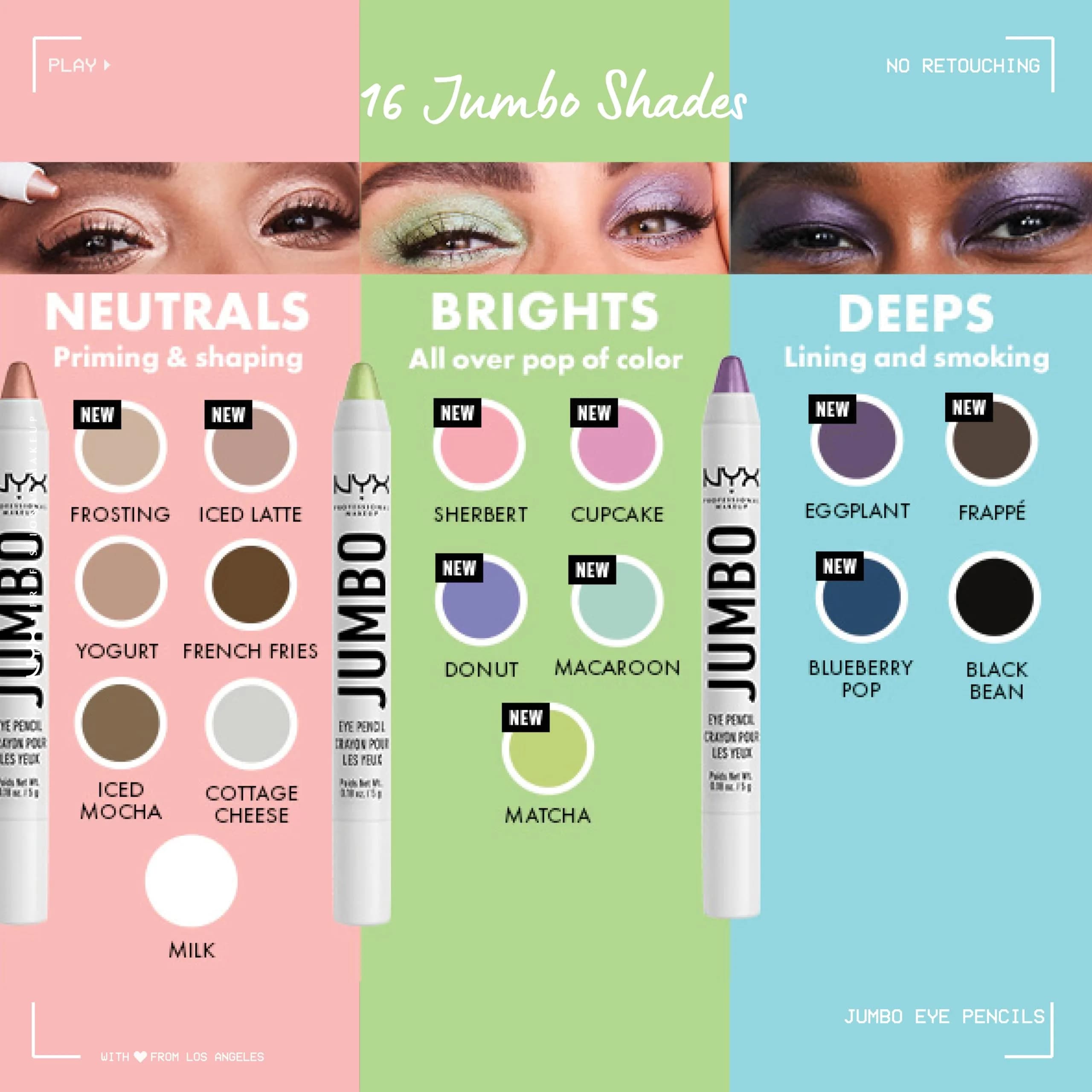 NYX PROFESSIONAL MAKEUP Jumbo Eye Pencil, Frosting (Champagne Nude) | Blendable Eyeshadow Stick & Eyeliner Pencil - view 6