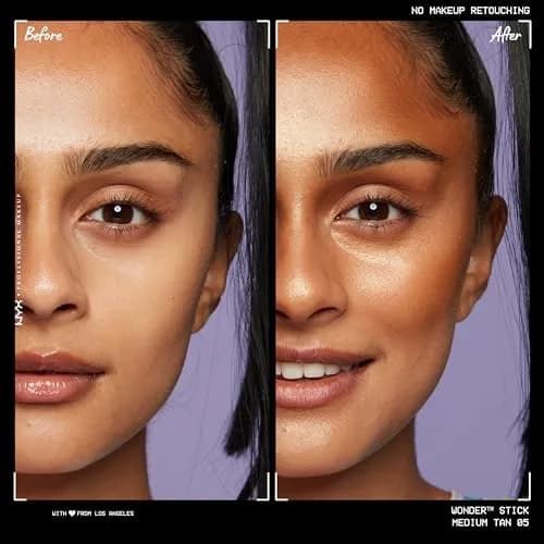 NYX PROFESSIONAL MAKEUP Wonder Stick, Medium Tan | Contour & Highlight Duo thumbnail 4