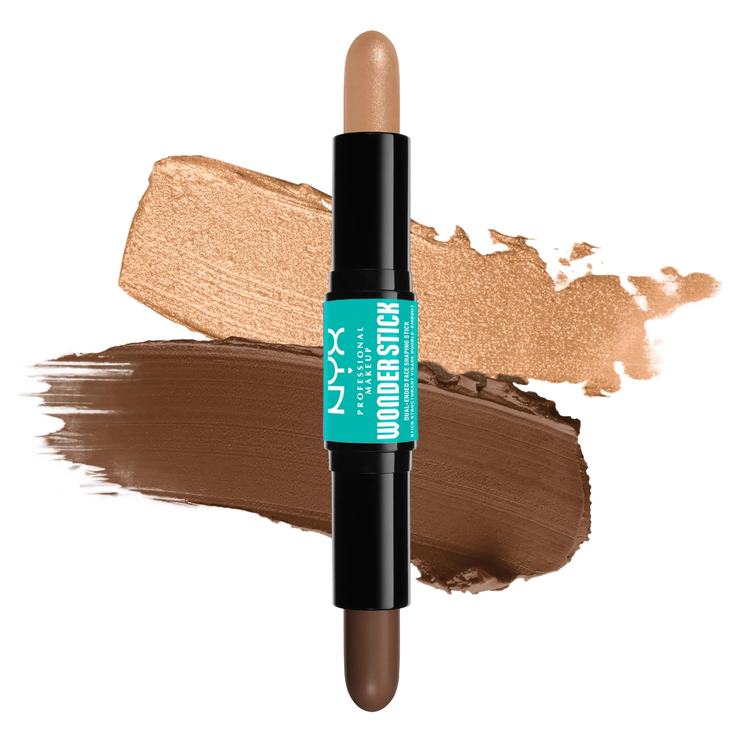 NYX PROFESSIONAL MAKEUP Wonder Stick, Medium Tan | Contour & Highlight Duo - main product image