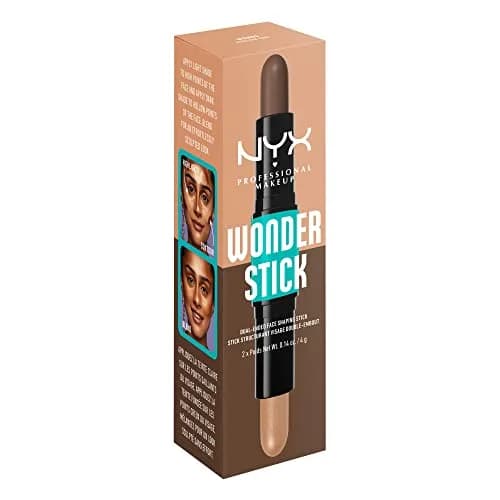 NYX PROFESSIONAL MAKEUP Wonder Stick, Medium Tan | Contour & Highlight Duo thumbnail 9