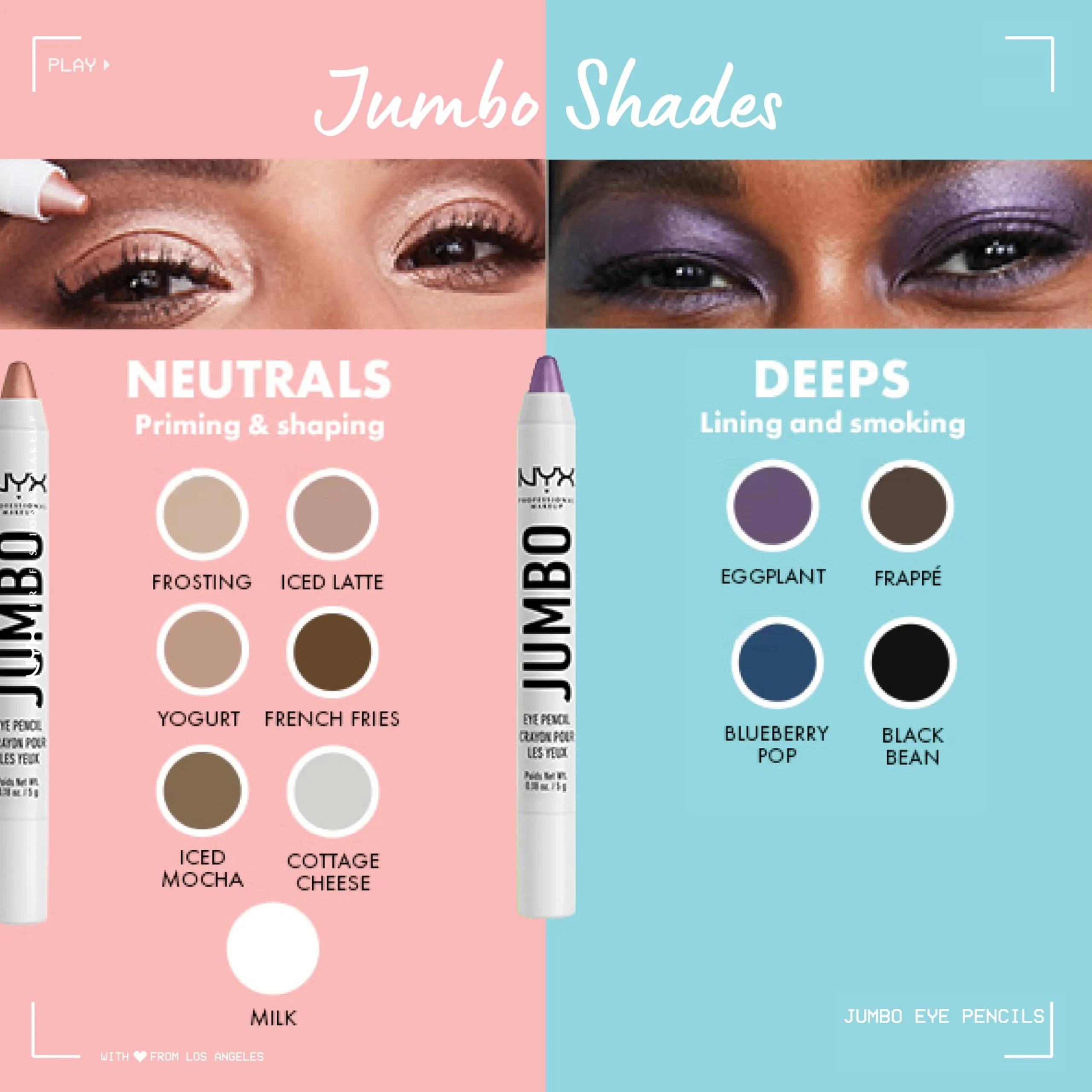 NYX PROFESSIONAL MAKEUP Jumbo Eye Pencil Blueberry Pop (Blue) 0.18 oz (5 ml) | Blendable Eyeshadow Stick & Eyeliner - view 4