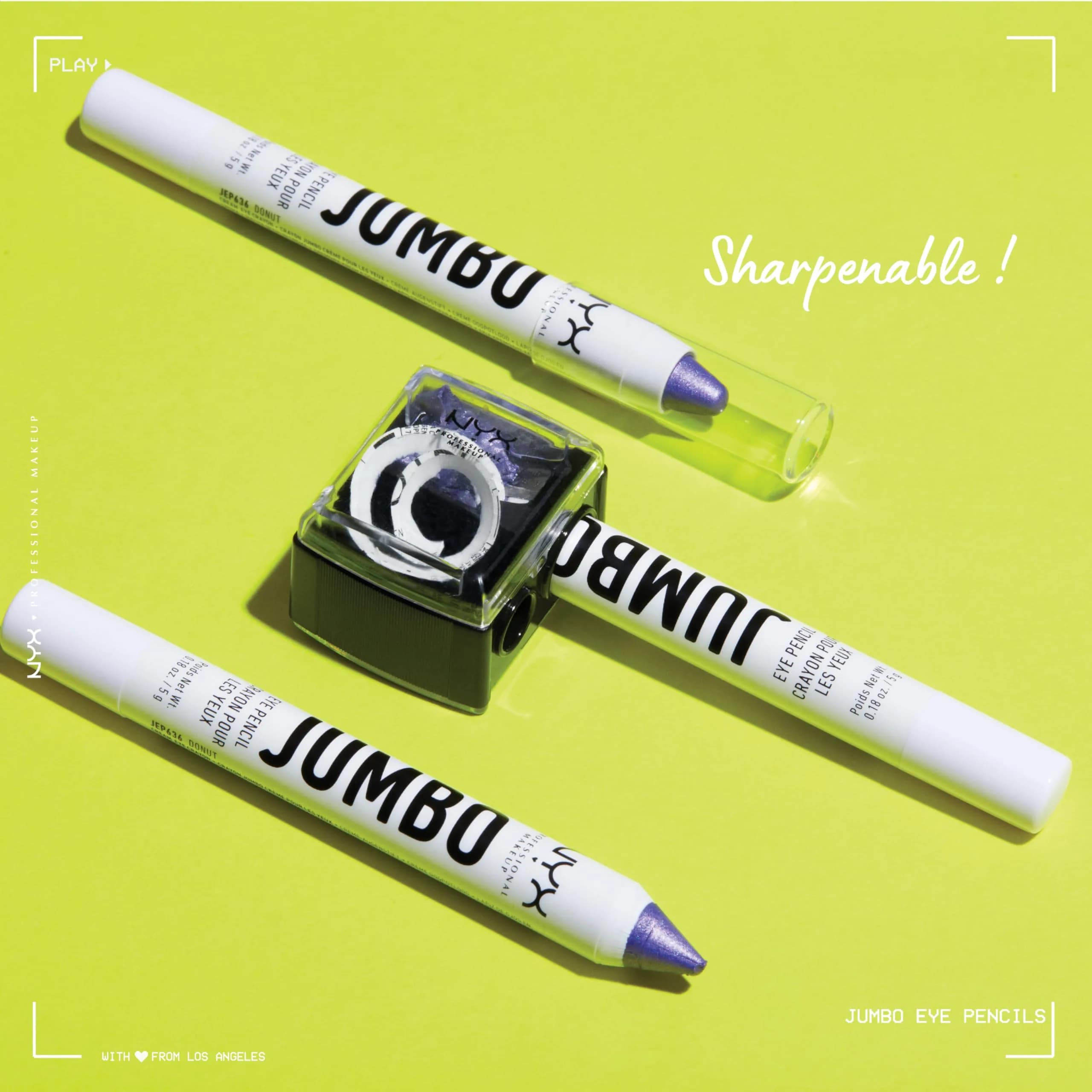 NYX PROFESSIONAL MAKEUP Jumbo Eye Pencil Blueberry Pop (Blue) 0.18 oz (5 ml) | Blendable Eyeshadow Stick & Eyeliner - view 5