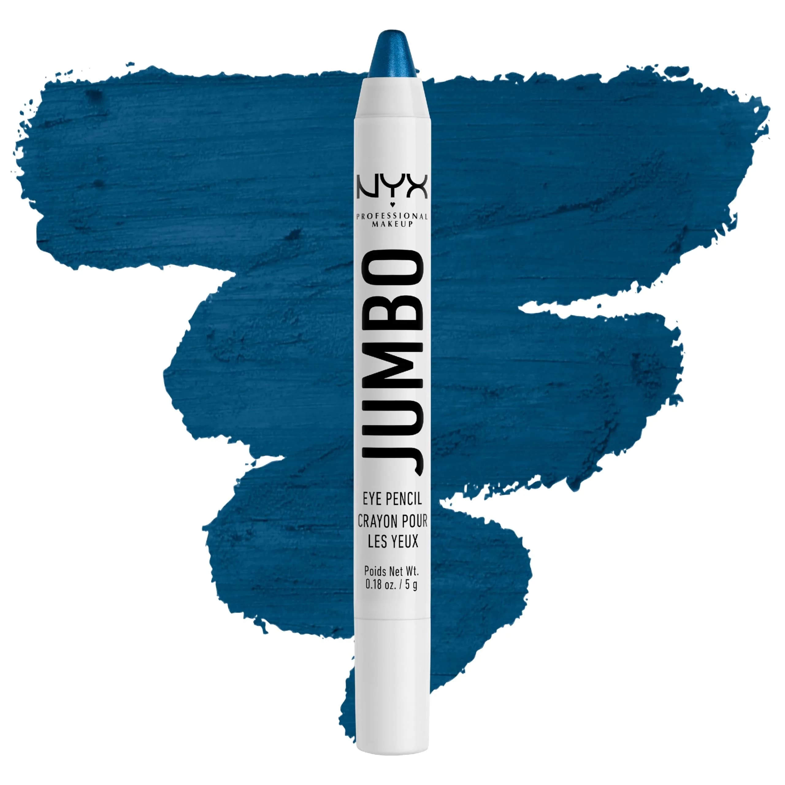 NYX PROFESSIONAL MAKEUP Jumbo Eye Pencil Blueberry Pop (Blue) 0.18 oz (5 ml) | Blendable Eyeshadow Stick & Eyeliner - view 7