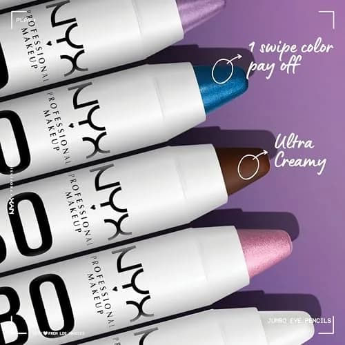 NYX PROFESSIONAL MAKEUP Jumbo Eye Pencil Blueberry Pop (Blue) 0.18 oz (5 ml) | Blendable Eyeshadow Stick & Eyeliner thumbnail 3