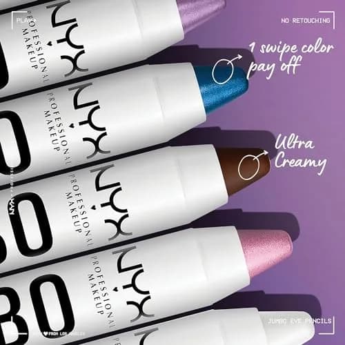 NYX PROFESSIONAL MAKEUP Jumbo Eye Pencil, Blendable Eyeshadow Stick & Eyeliner Pencil - Eggplant (Violet) 0.18 oz (5.1 g) thumbnail 3