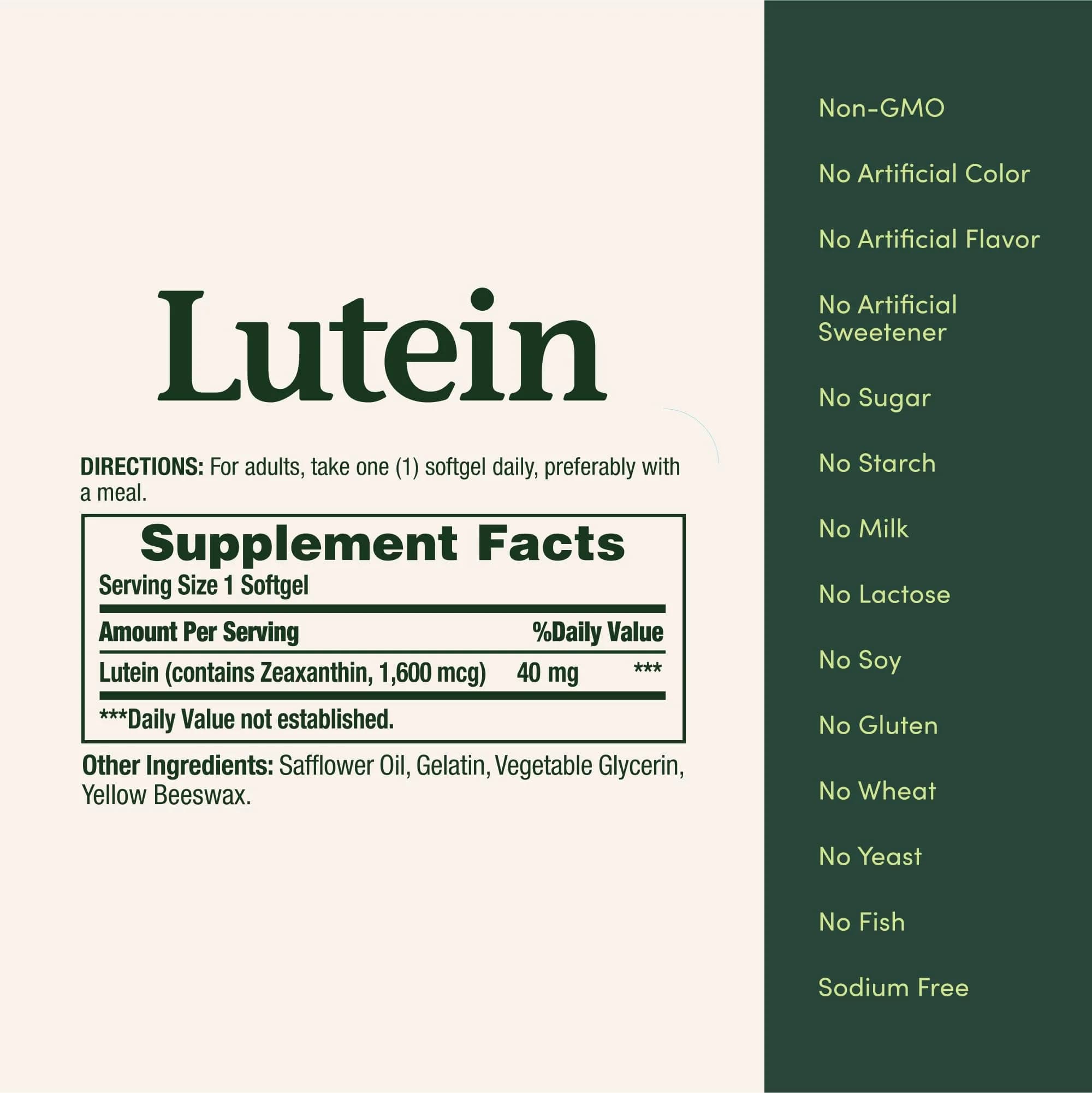 Nature's Bounty Lutein 40 mg Softgels 30 Count (30 Count) | Supports Eye Health with Antioxidant Properties - view 5