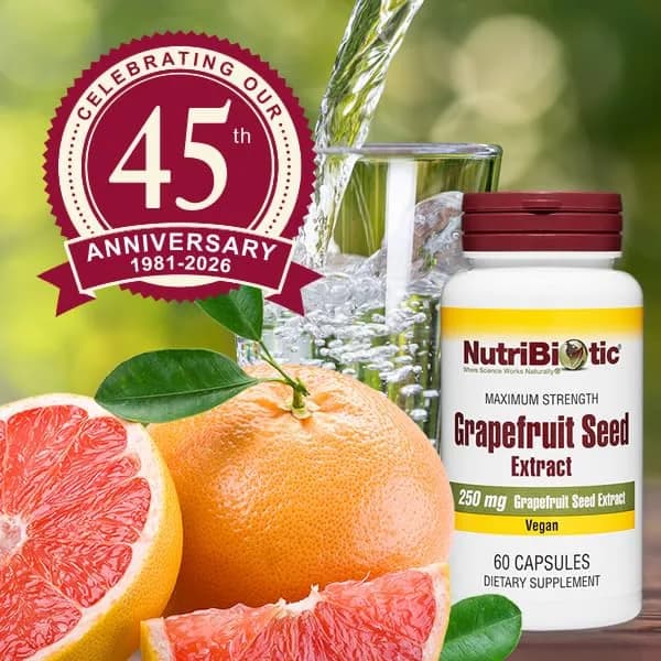 NutriBiotic Grapefruit Seed Extract Capsules 250 mg 60 Count | Maximum Strength with Bioflavonoids - view 5