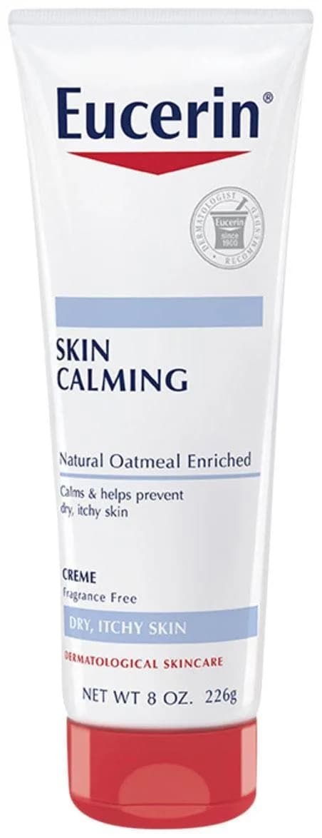 Eucerin Skin Calming Fragrance Free Crème 236ml (8 Oz) | Dermatologist Tested for Dry Skin - main product image