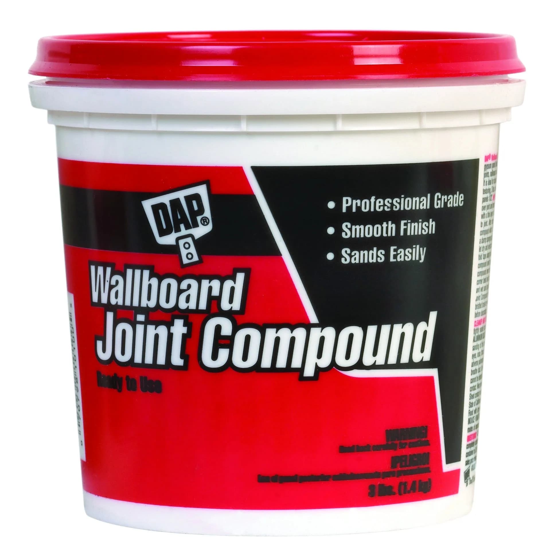 DAP Wallboard Joint Compound White 5.44 kg (12 Lb) | Professional Interior Wall Repair Paste — 6-Pack
