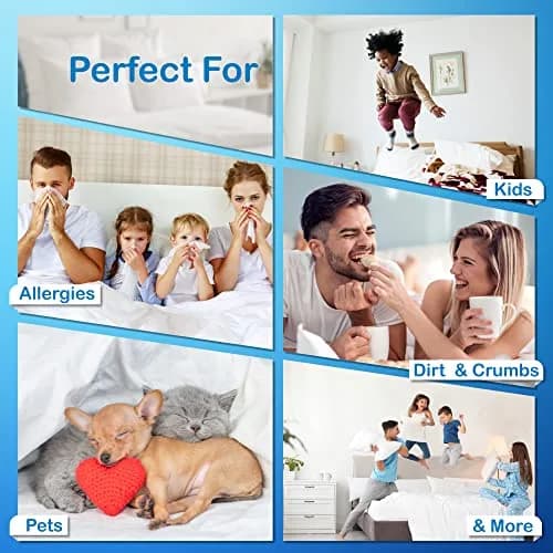 National Allergy 100% Cotton Duvet Cover King Size | Hypoallergenic, Breathable & Machine Washable thumbnail 5